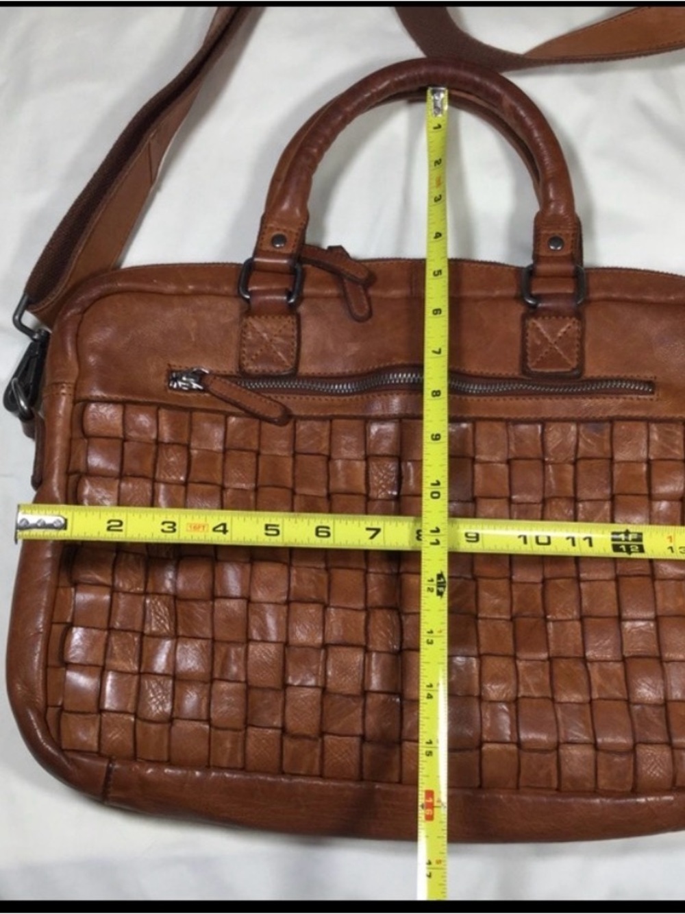 Vilenca Holland Genuine Leather Laptop Bag and Matching Crossbody Purse - Picture 5 of 11